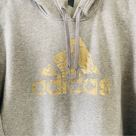 Women’s Adidas Light Gray Hoodie - Picture 3 of 6